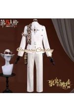 Identity V Prospector Norton Campbell Dazzling Lone Wolf White Suit Cosplay Costume